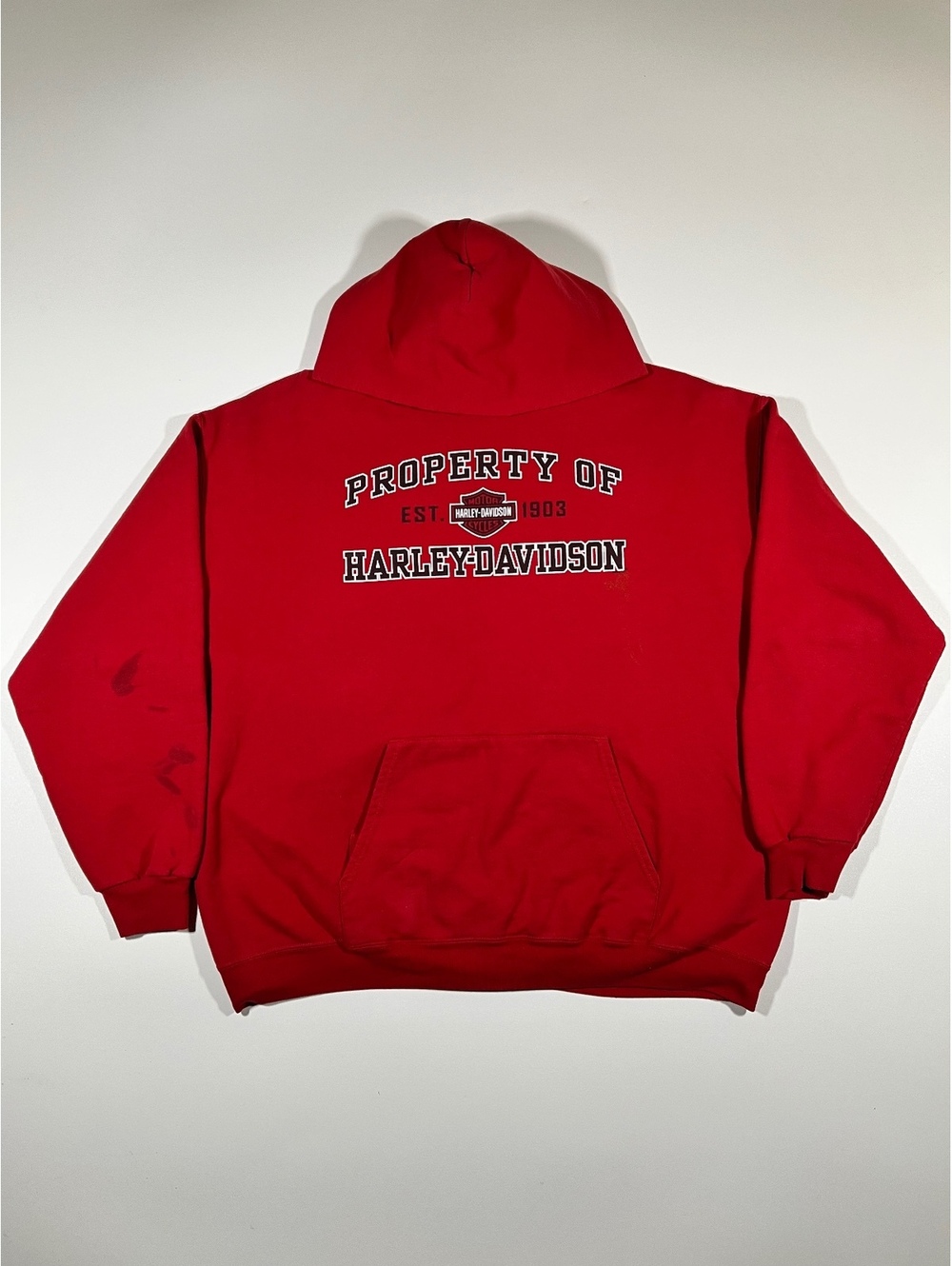 Harley-Davidson Kansas City Red Hoodie Property Of Harley-Davidson Dealership